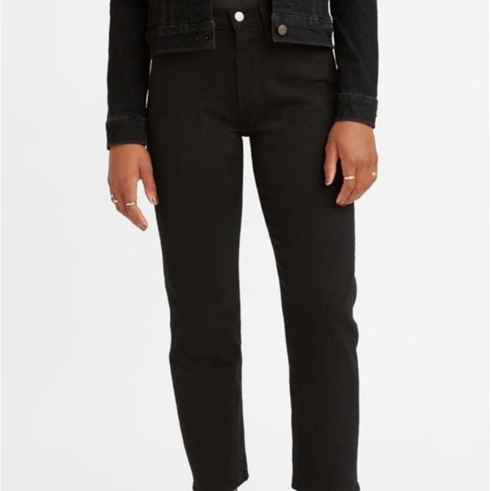 Levi's Wedgie Straight Jean Black Sprout 32